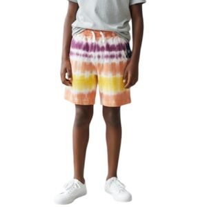GAP Kids NWT Unisex Bermuda Shorts Multicolour Tie Dye Funky Small 6-7